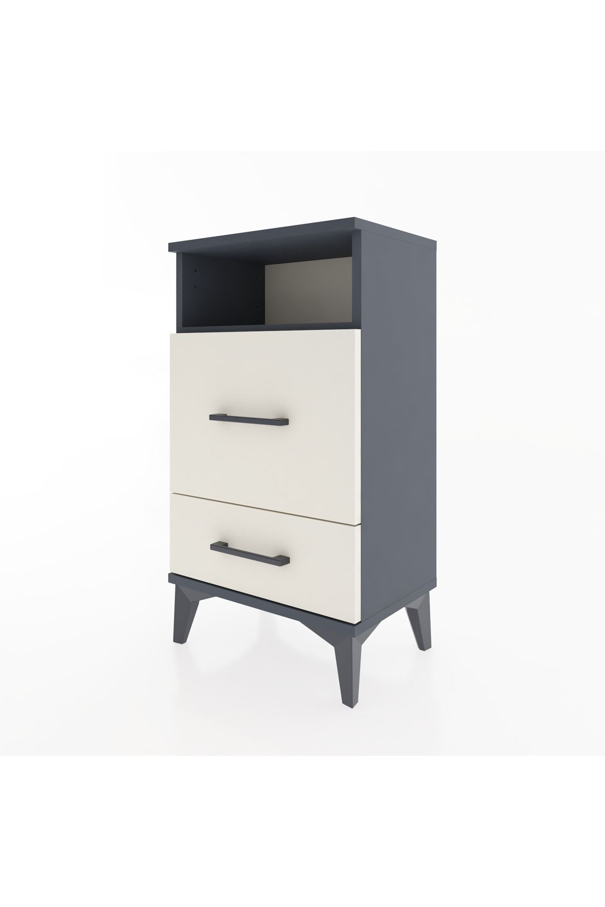 Arges Komodin Tek Raflı 2 Çekmeceli 44x30x80 - S08M017V4A