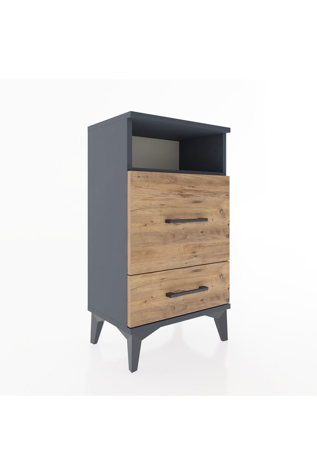 Arges Komodin Tek Raflı 2 Çekmeceli 44x30x80 - S08M017V6A