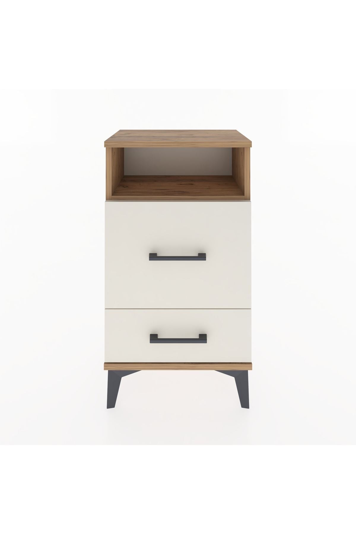 Arges Komodin Tek Raflı 2 Çekmeceli 44x30x80 - S08M017V7A