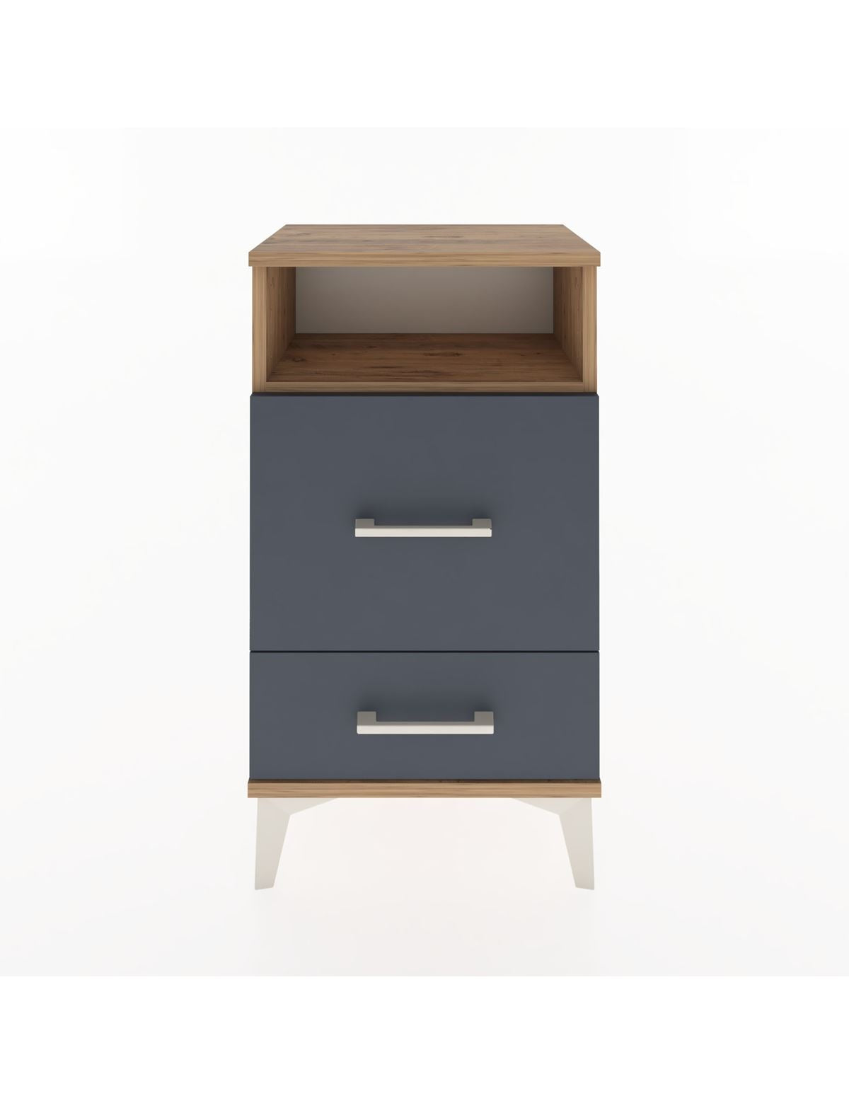 Arges Komodin Tek Raflı 2 Çekmeceli 44x30x80 - S08M017V8A