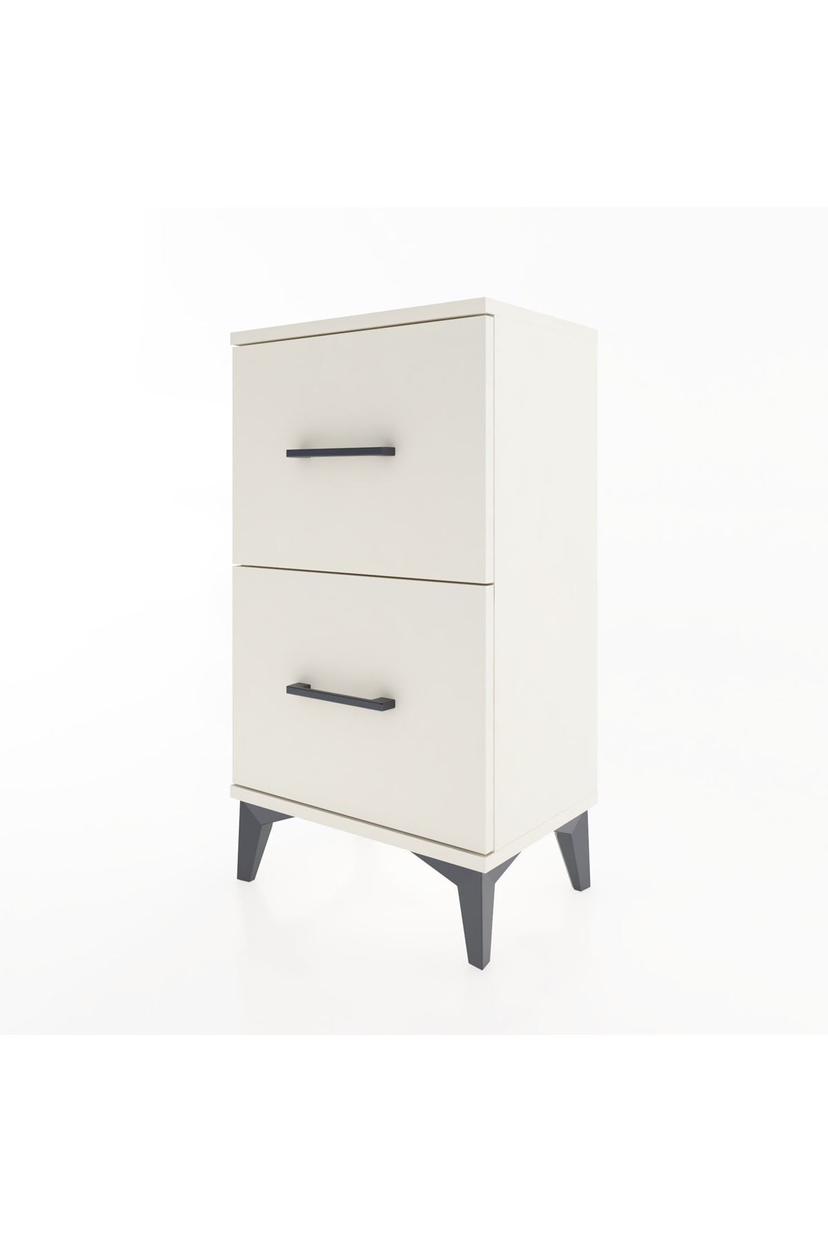 Arges Komodin Tek Raflı 2 Çekmeceli 44x30x80 - S08M018V1A