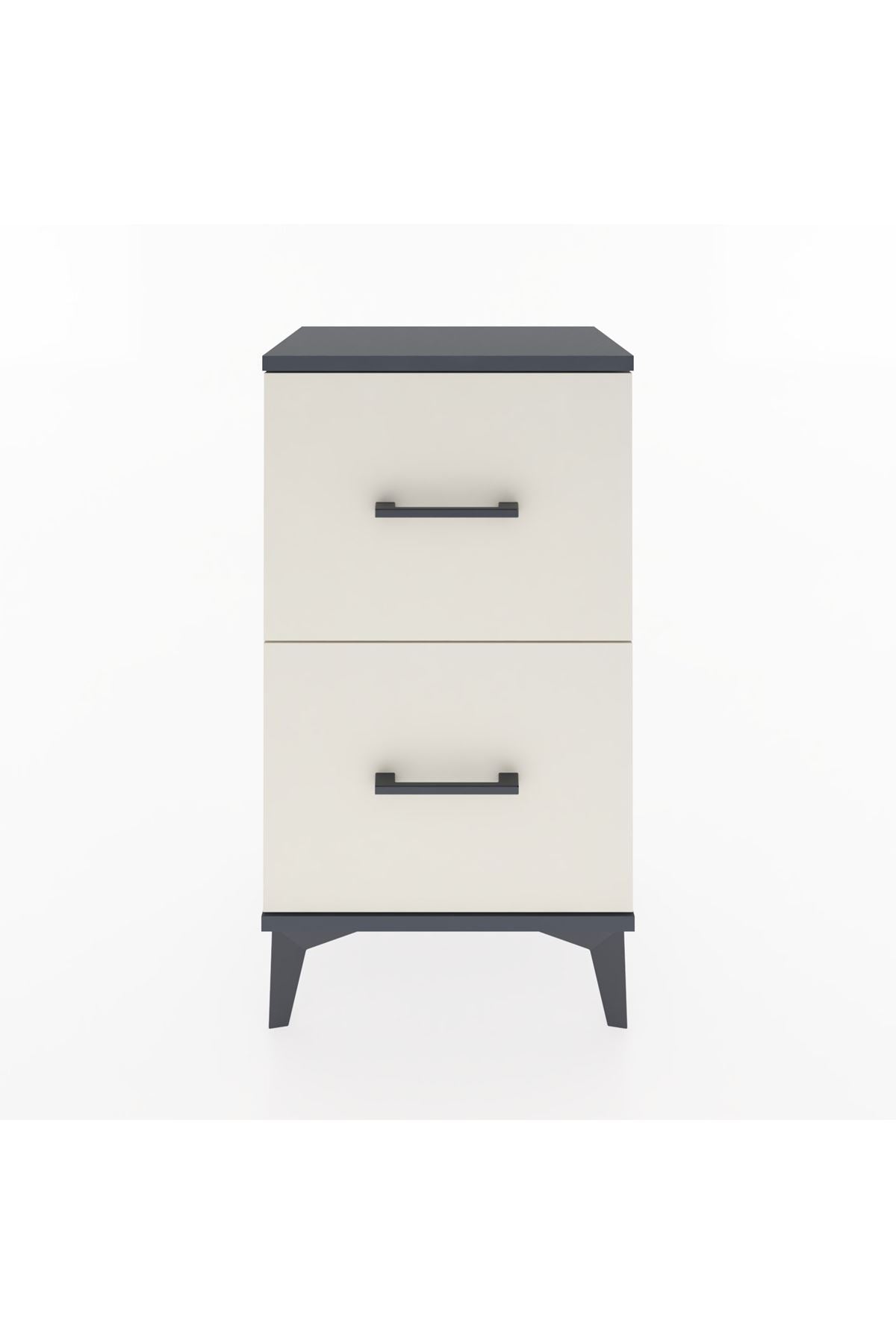 Arges Komodin Tek Raflı 2 Çekmeceli 44x30x80 - S08M018V4A
