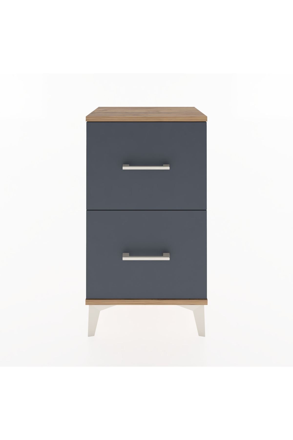 Arges Komodin Tek Raflı 2 Çekmeceli 44x30x80 - S08M018V8A