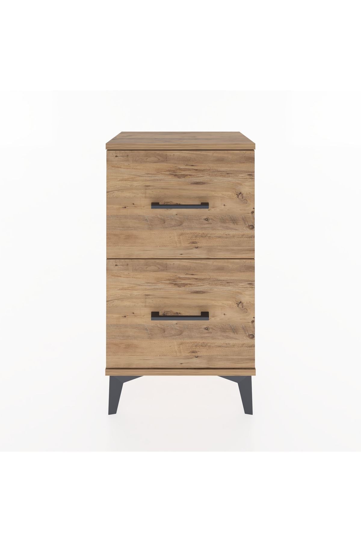Arges Komodin Tek Raflı 2 Çekmeceli 44x30x80 - S08M018V9A