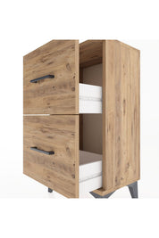 Arges Komodin Tek Raflı 2 Çekmeceli 44x30x80 - S08M018V9A