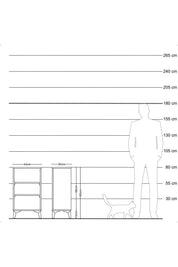 Arges Komodin Tek Raflı Tek Çekmeceli 44x30x80 - S08M021V8A