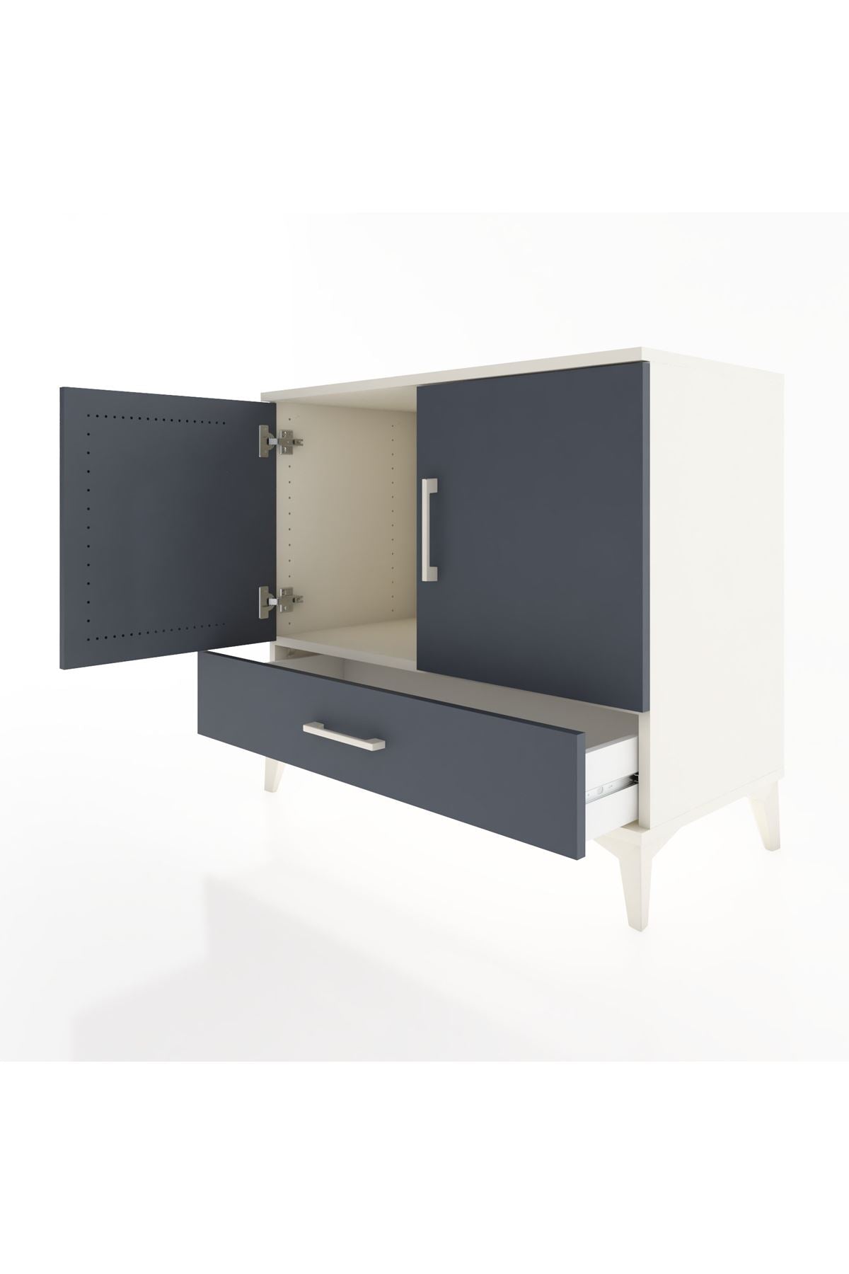 Hyperion Şifonyer Tek Raflı Tek Çekmeceli 2 Kapaklı 88x44x80 - S36M003V2B