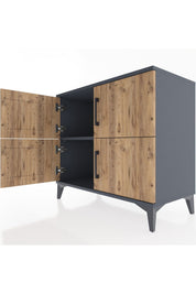 Hyperion Şifonyer Tek Raflı 4 Kapaklı 88x44x80 - S36M014V6B