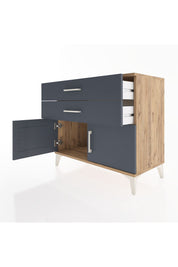 Hyperion Şifonyer 2 Çekmeceli 2 Kapaklı 88x44x80 - S36M016V8B