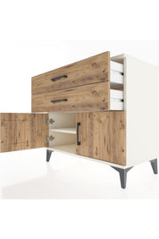 Hyperion Şifonyer Tek Raflı 2 Çekmeceli 2 Kapaklı 88x44x80 - S36M019V3B