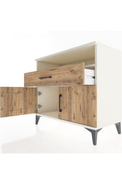 Hyperion Şifonyer Tek Raflı Tek Çekmeceli 2 Kapaklı 88x44x80 - S36M022V3B