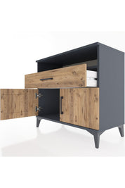 Hyperion Şifonyer Tek Raflı Tek Çekmeceli 2 Kapaklı 88x44x80 - S36M022V6B