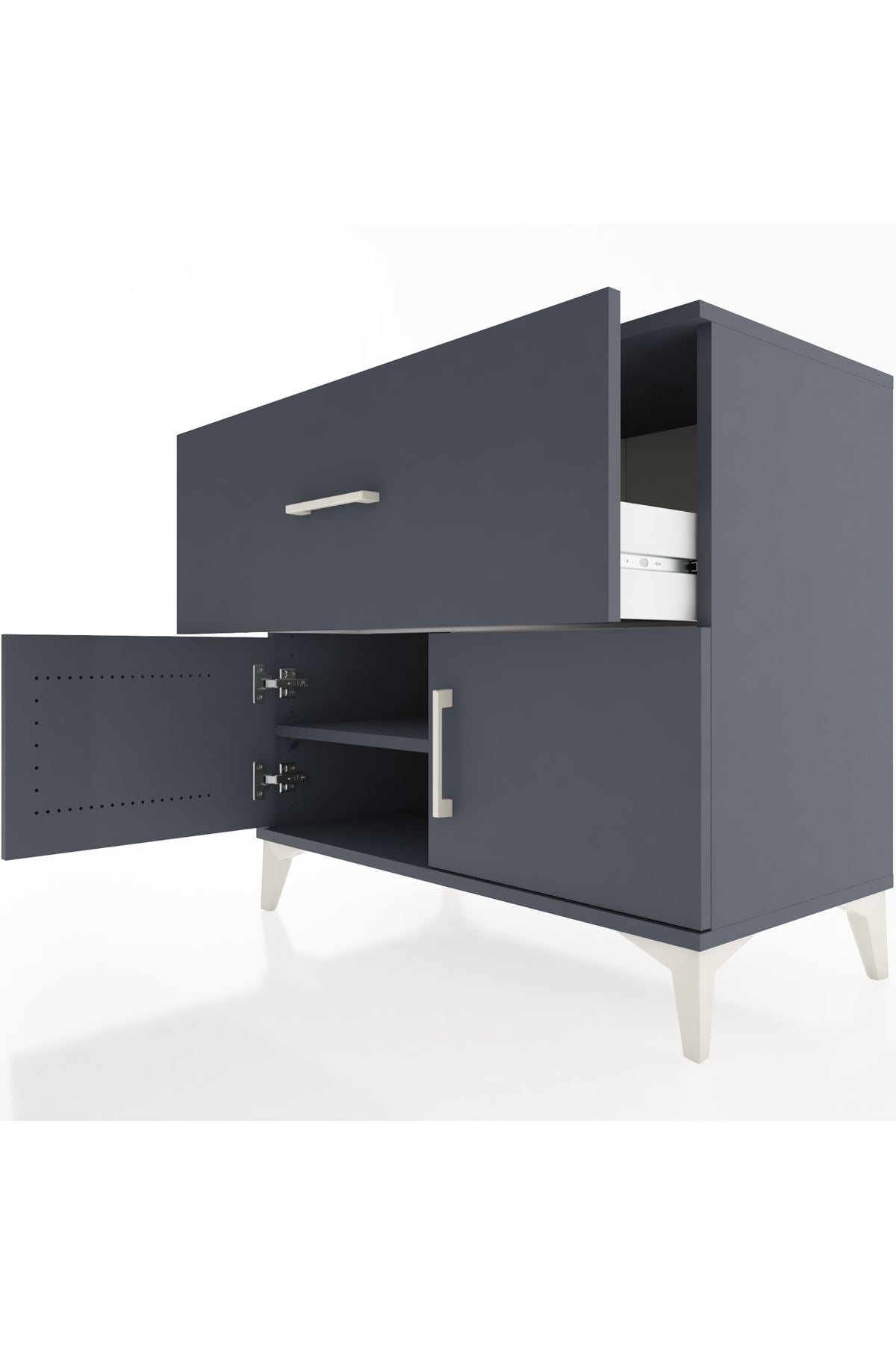 Hyperion Şifonyer Tek Raflı Tek Çekmeceli 2 Kapaklı 88x44x80 - S36M025V5B