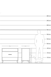 Hyperion Şifonyer Tek Raflı Tek Çekmeceli 88x44x80 - S36M047V1B