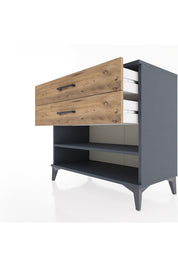 Hyperion Şifonyer Tek Raflı 2 Çekmeceli 88x44x80 - S36M056V6B