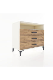 Hyperion Şifonyer Tek Raflı 3 Çekmeceli 88x44x80 - S36M060V3B