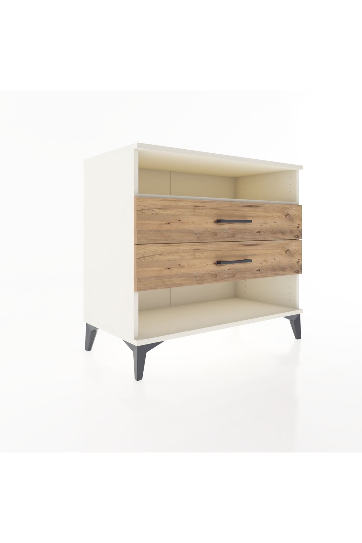 Hyperion Şifonyer Tek Raflı 2 Çekmeceli 88x44x80 - S36M061V3B