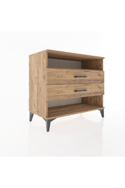 Hyperion Şifonyer Tek Raflı 2 Çekmeceli 88x44x80 - S36M061V9B