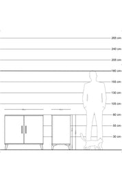 Hyperion Şifonyer Tek Raflı 2 Kapaklı 88x44x80 - S36M064V3B