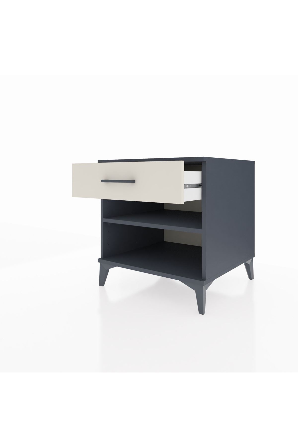 Kronos Komodin Tek Raflı Tek Çekmeceli 60x59x64 - S78M003V4C