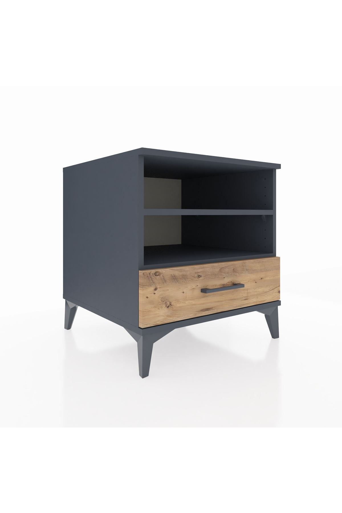 Kronos Komodin 2 Raflı Tek Çekmeceli 60x59x64 - S78M004V6C