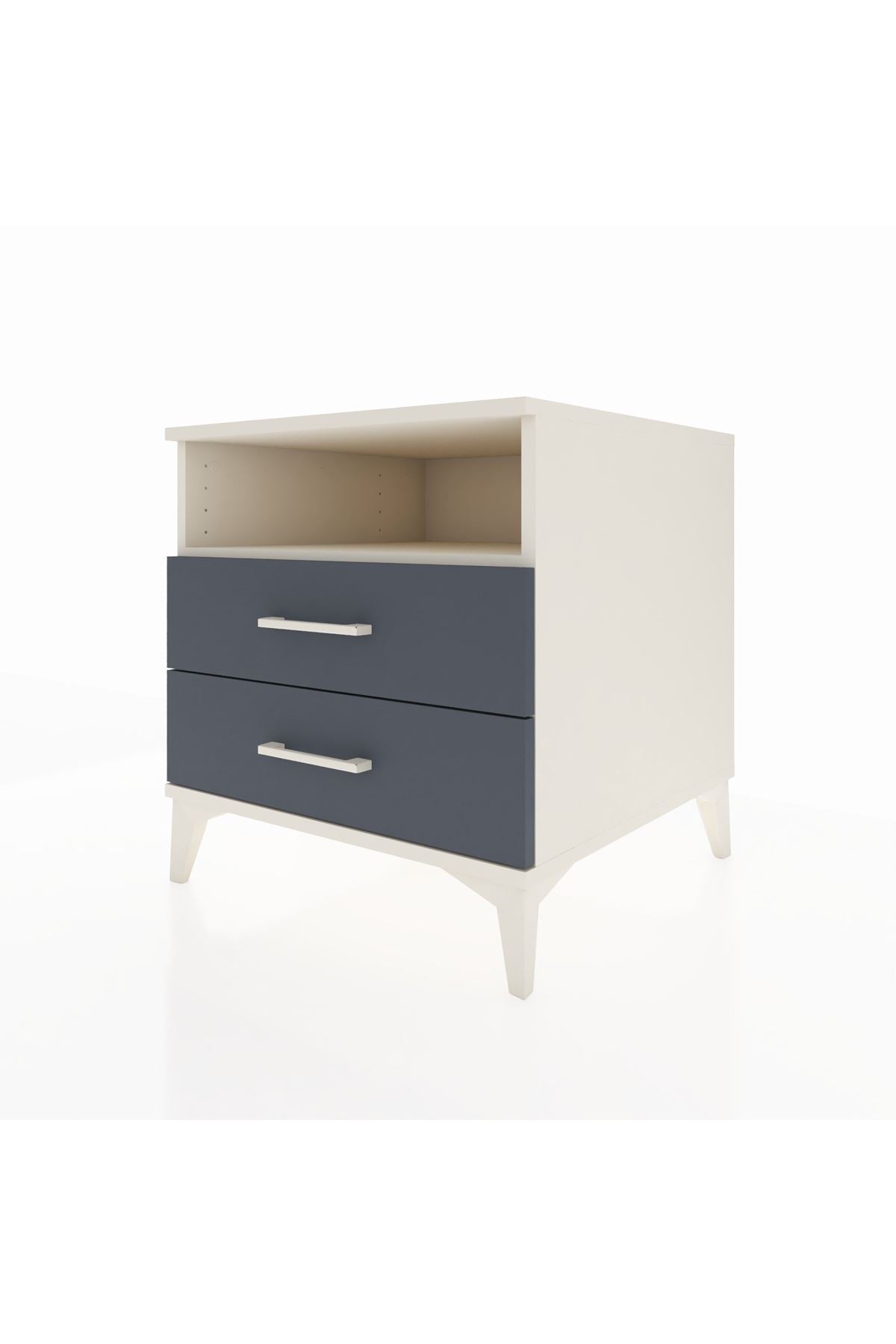 Kronos Komodin Tek Raflı 2 Çekmeceli 60x59x64 - S78M005V2C