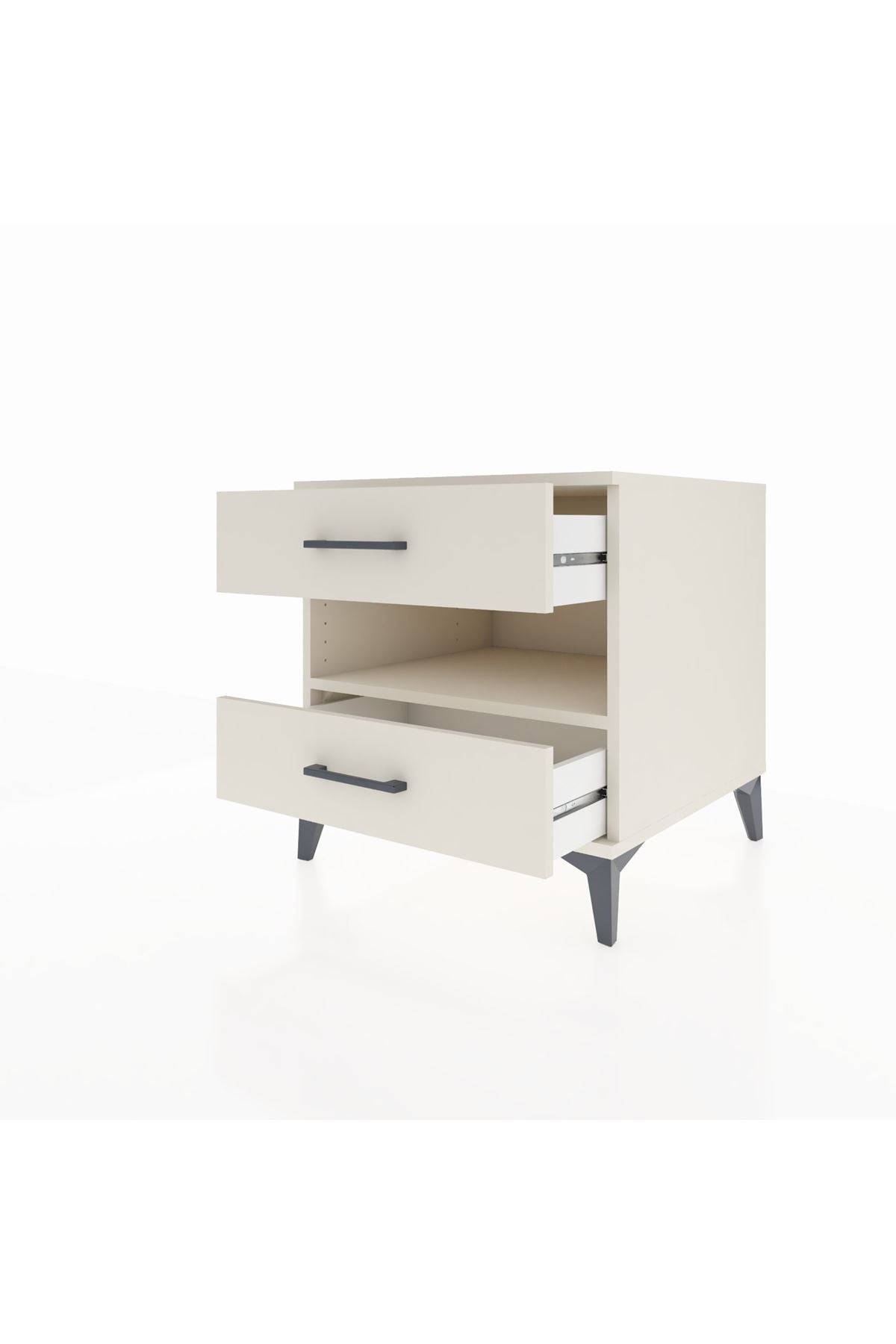 Kronos Komodin Tek Raflı 2 Çekmeceli 60x59x64 - S78M006V1C