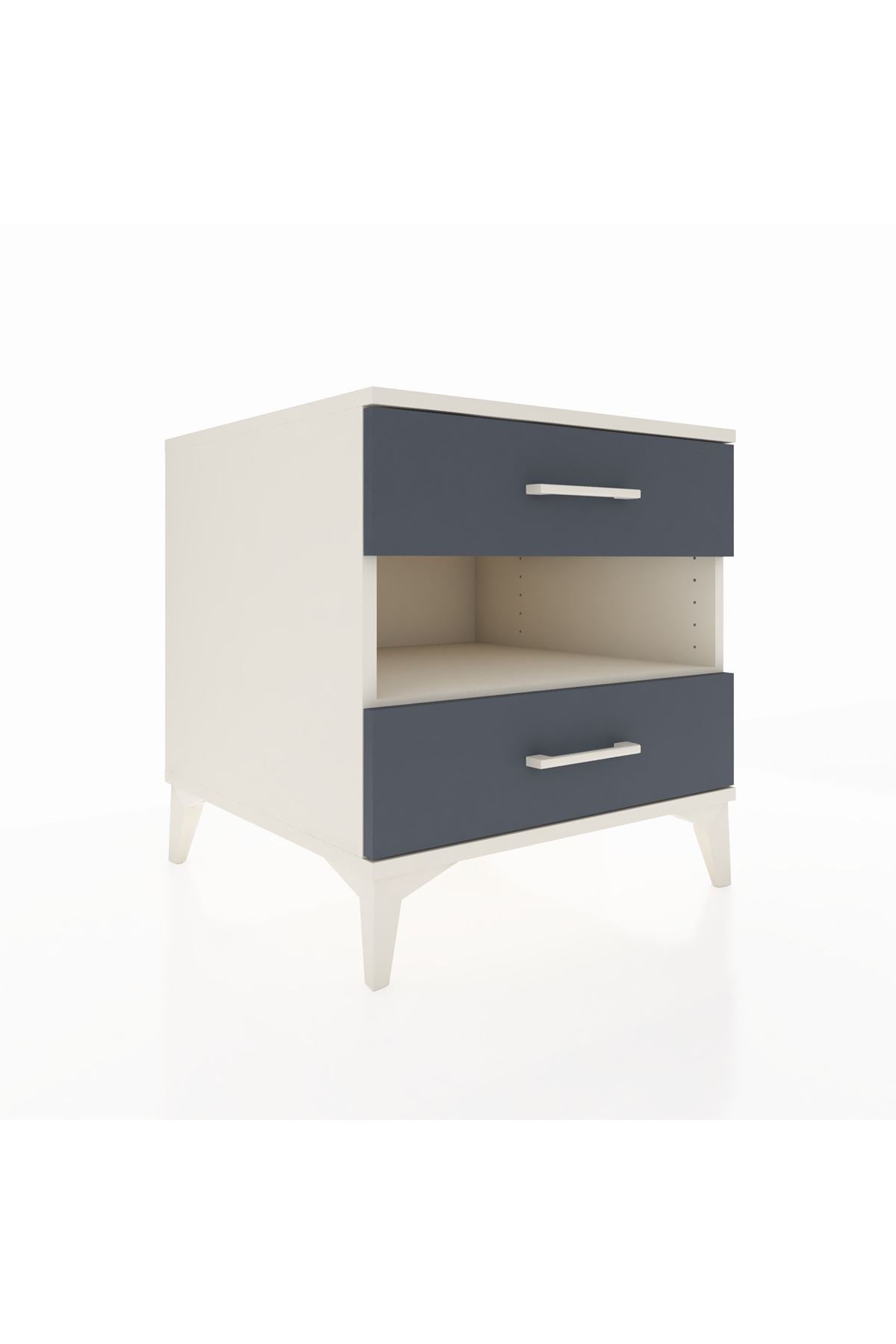 Kronos Komodin Tek Raflı 2 Çekmeceli 60x59x64 - S78M006V2C