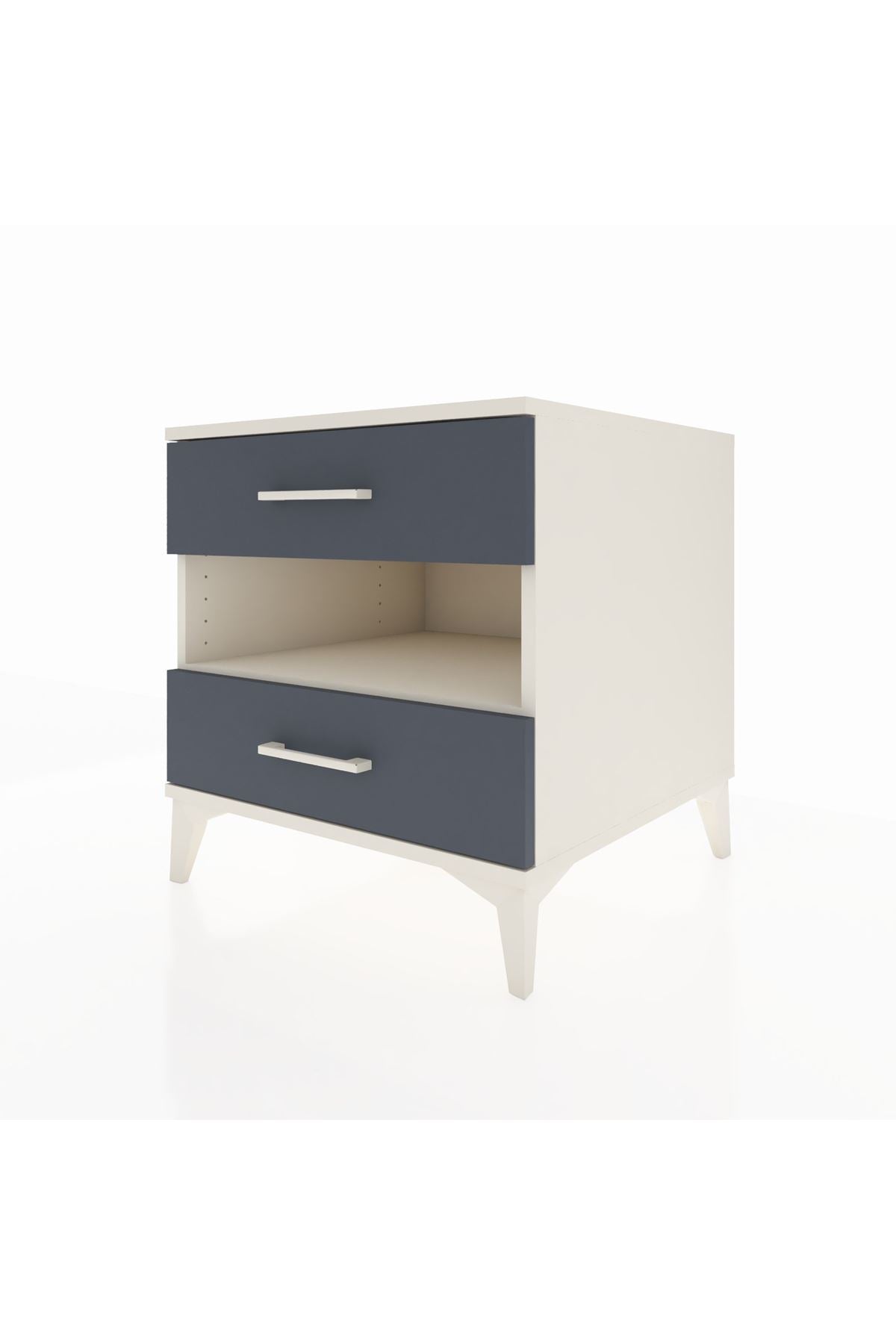 Kronos Komodin Tek Raflı 2 Çekmeceli 60x59x64 - S78M006V2C
