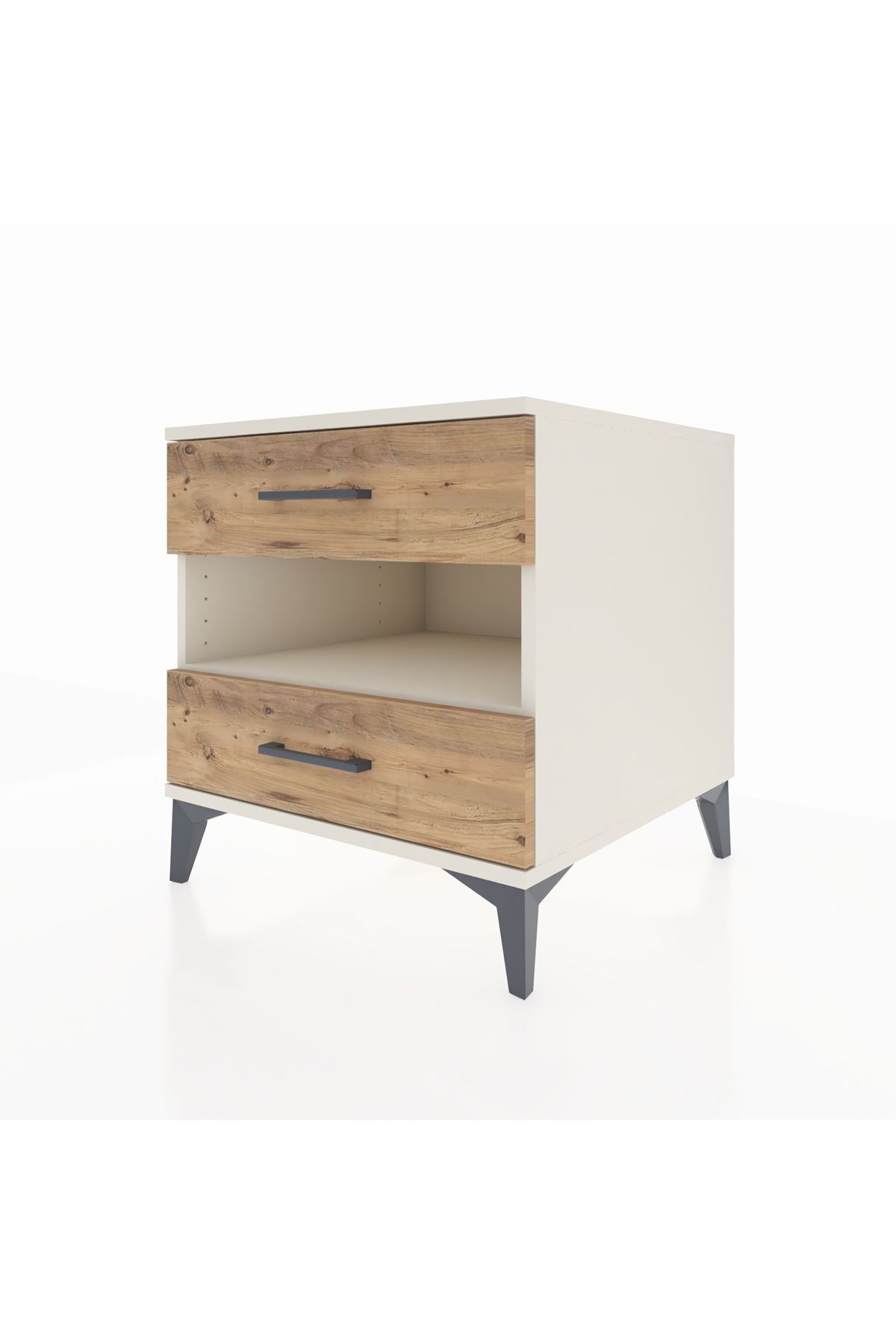 Kronos Komodin Tek Raflı 2 Çekmeceli 60x59x64 - S78M006V3C