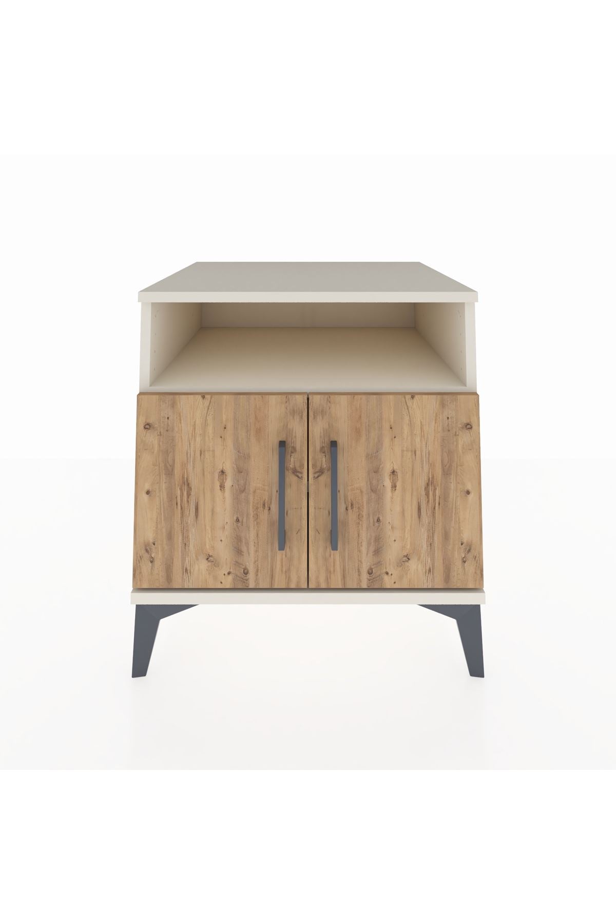 Kronos Komodin 2 Raflı 2 Kapaklı 60x59x64 - S78M009V3C