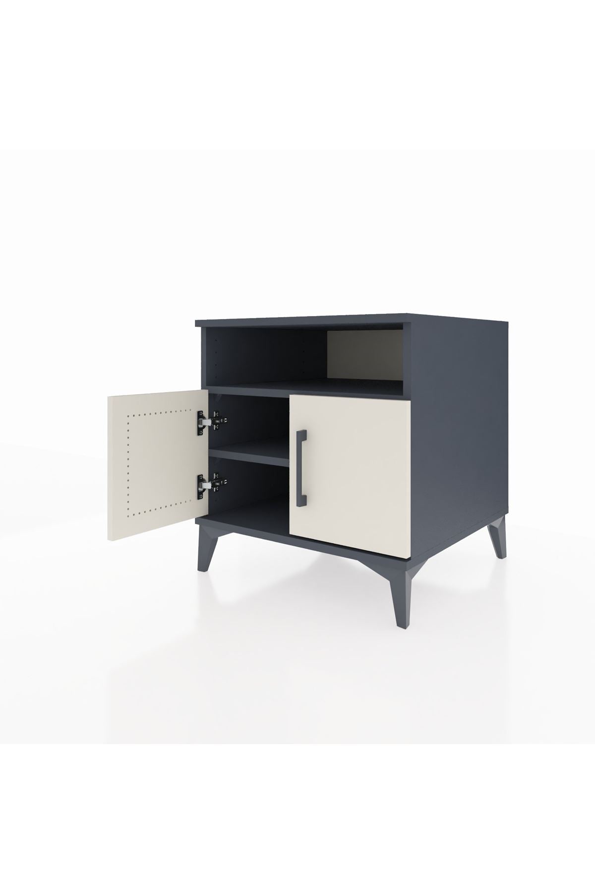 Kronos Komodin 2 Raflı 2 Kapaklı 60x59x64 - S78M009V4C