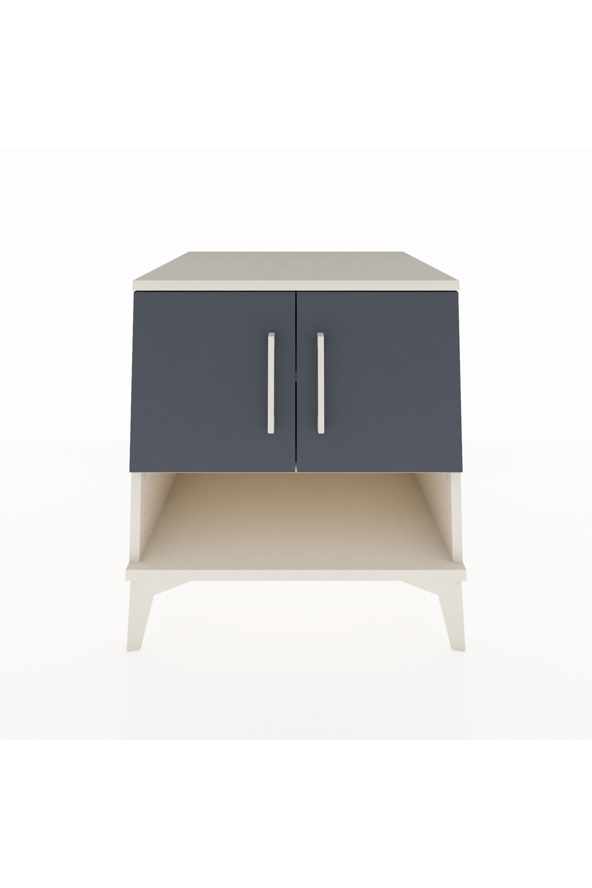 Kronos Komodin 2 Raflı 2 Kapaklı 60x59x64 - S78M010V2C