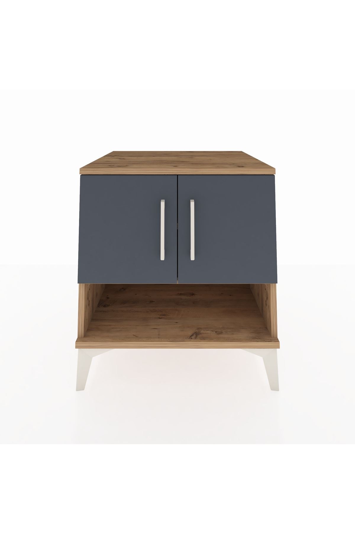 Kronos Komodin 2 Raflı 2 Kapaklı 60x59x64 - S78M010V8C