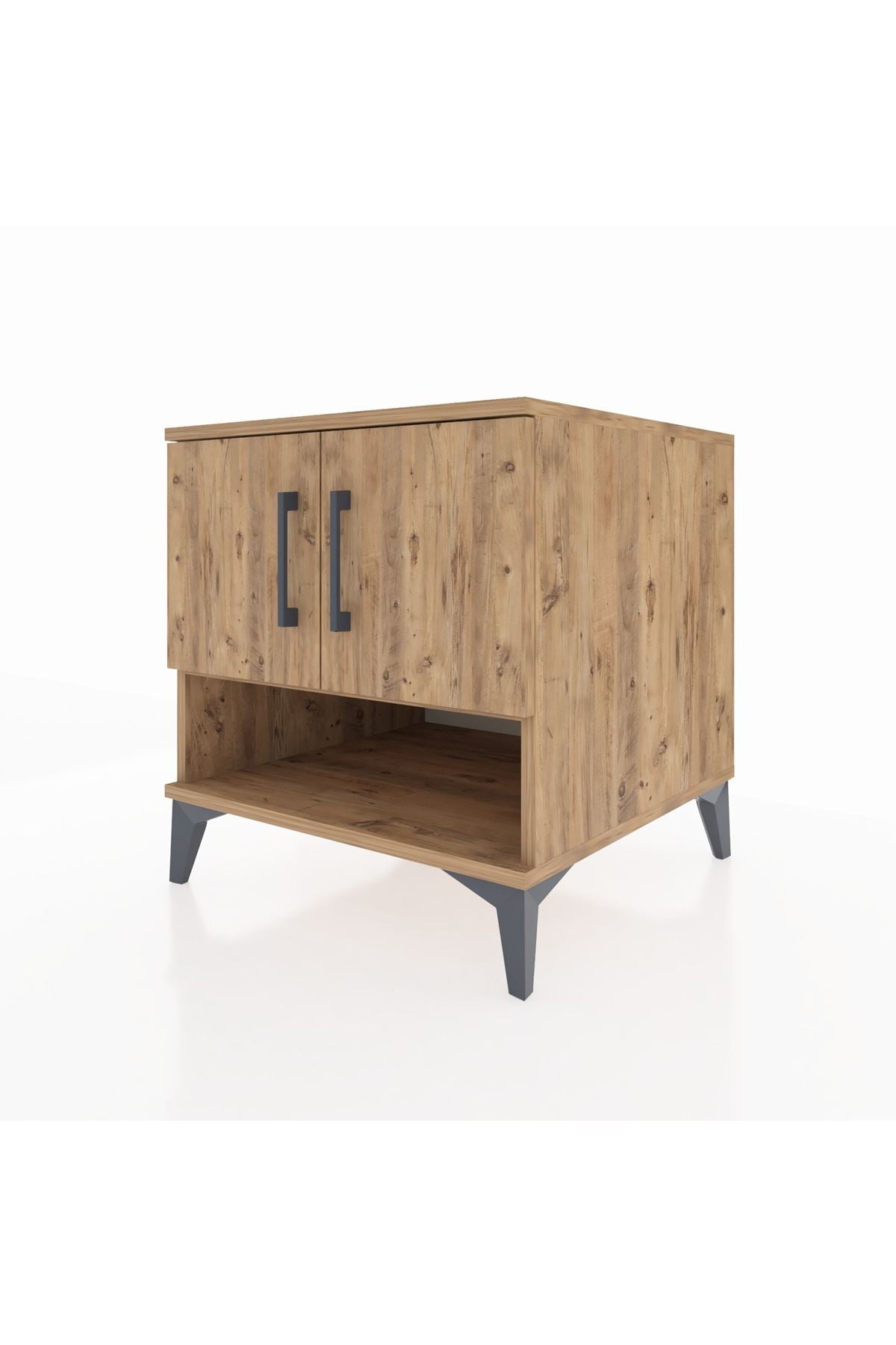 Kronos Komodin 2 Raflı 2 Kapaklı 60x59x64 - S78M010V9C