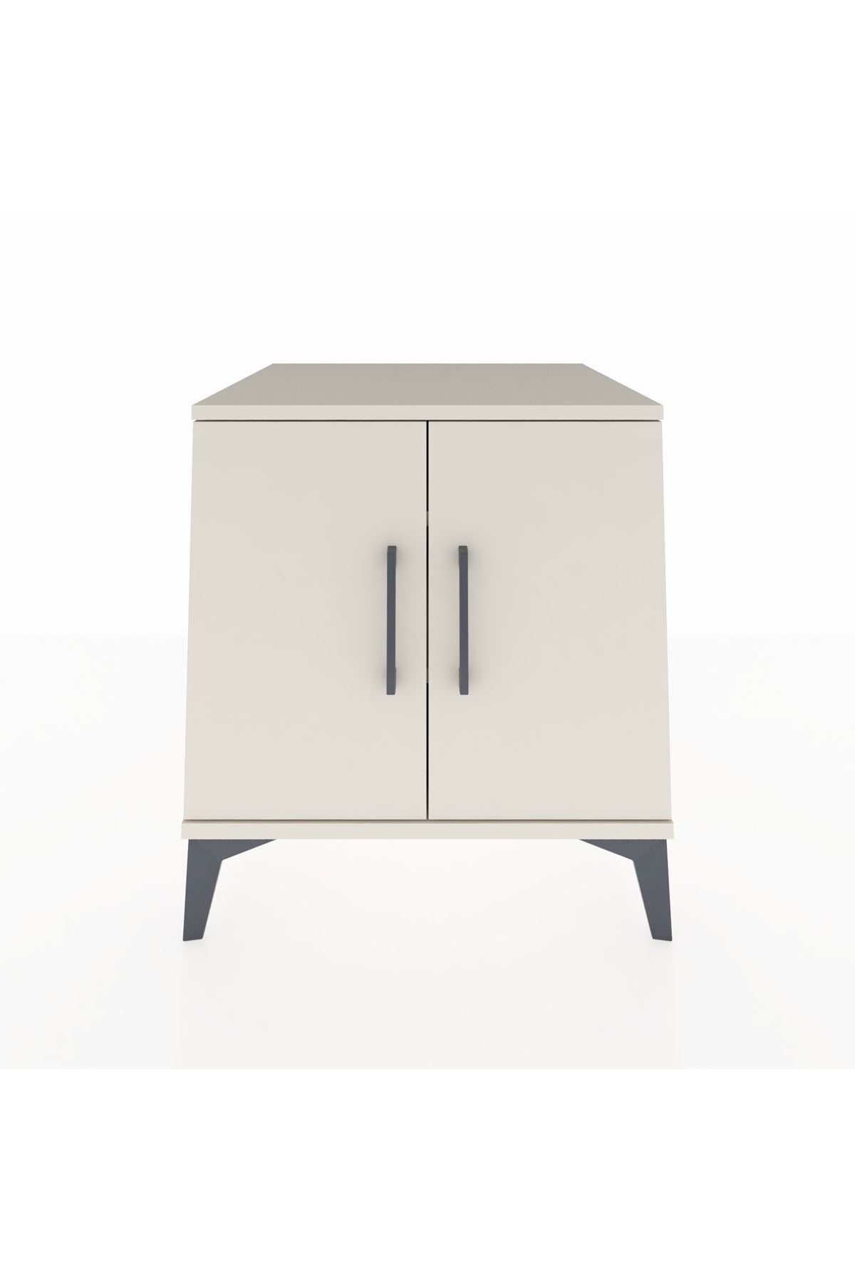 Kronos Komodin 2 Raflı 2 Kapaklı 60x59x64 - S78M011V1C