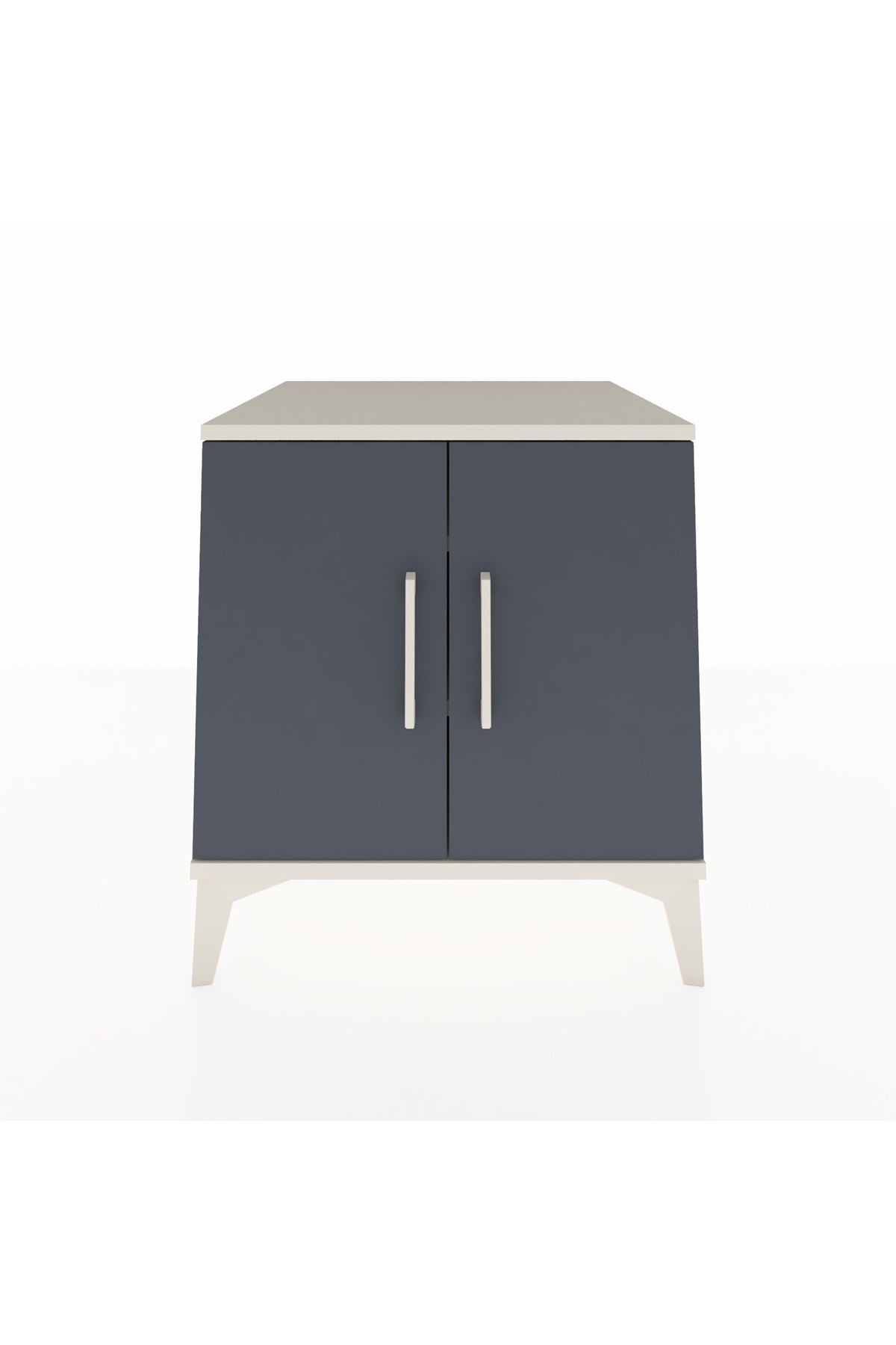 Kronos Komodin 2 Raflı 2 Kapaklı 60x59x64 - S78M011V2C