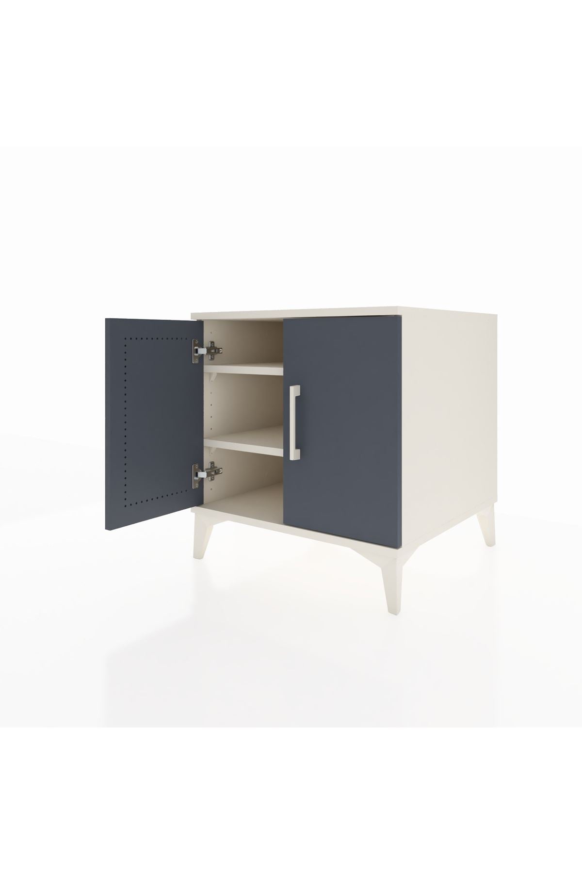 Kronos Komodin 2 Raflı 2 Kapaklı 60x59x64 - S78M011V2C