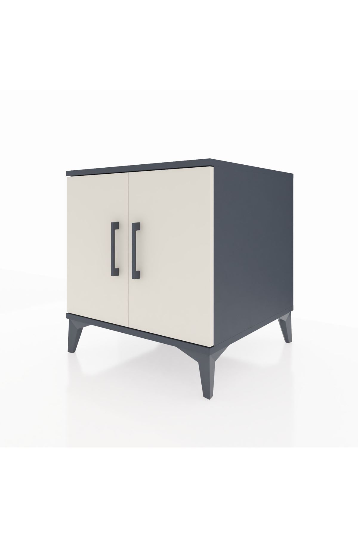Kronos Komodin 2 Raflı 2 Kapaklı 60x59x64 - S78M011V4C
