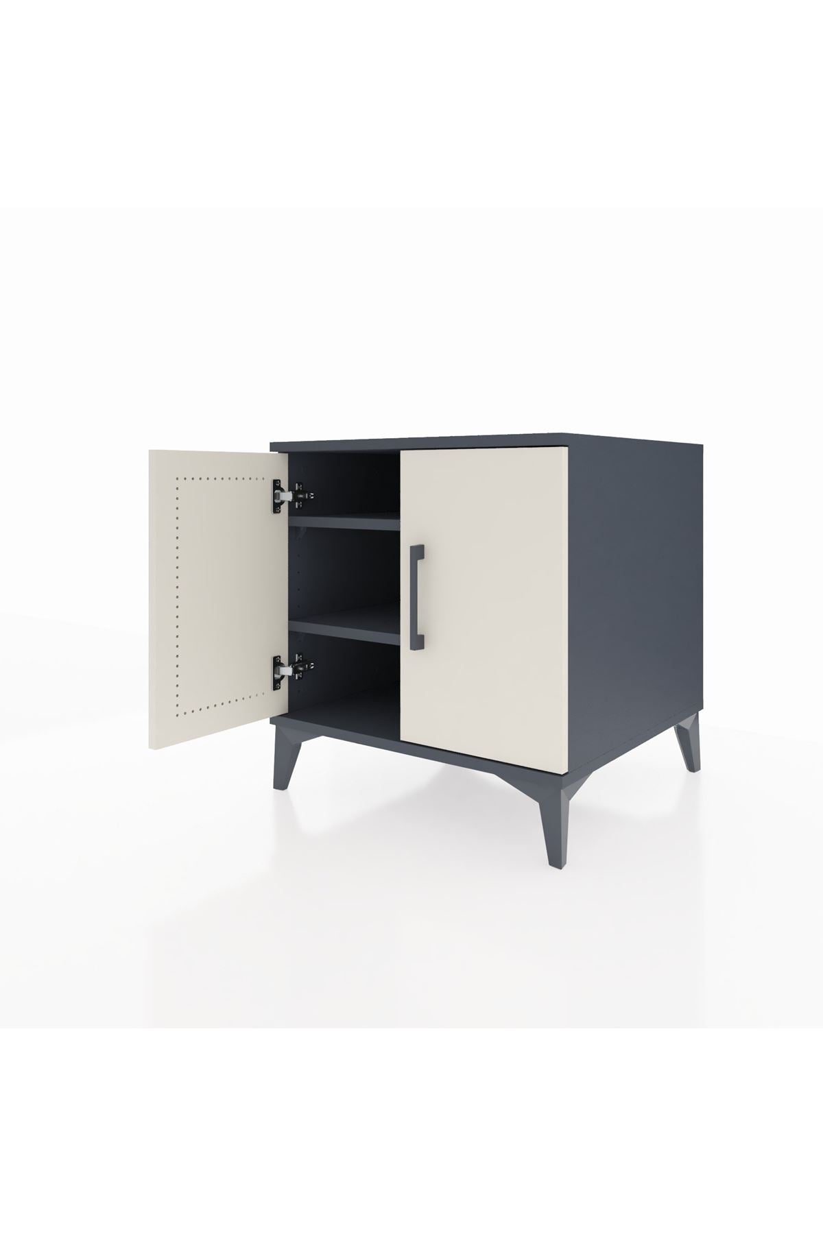 Kronos Komodin 2 Raflı 2 Kapaklı 60x59x64 - S78M011V4C