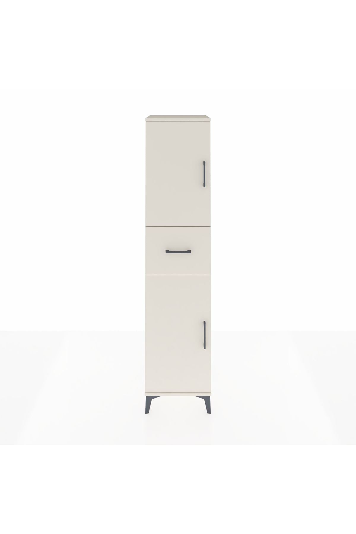 Hyperion Dolap 3 Raflı Tek Çekmeceli 2 Kapaklı 44x44x195 - S58M001V1B