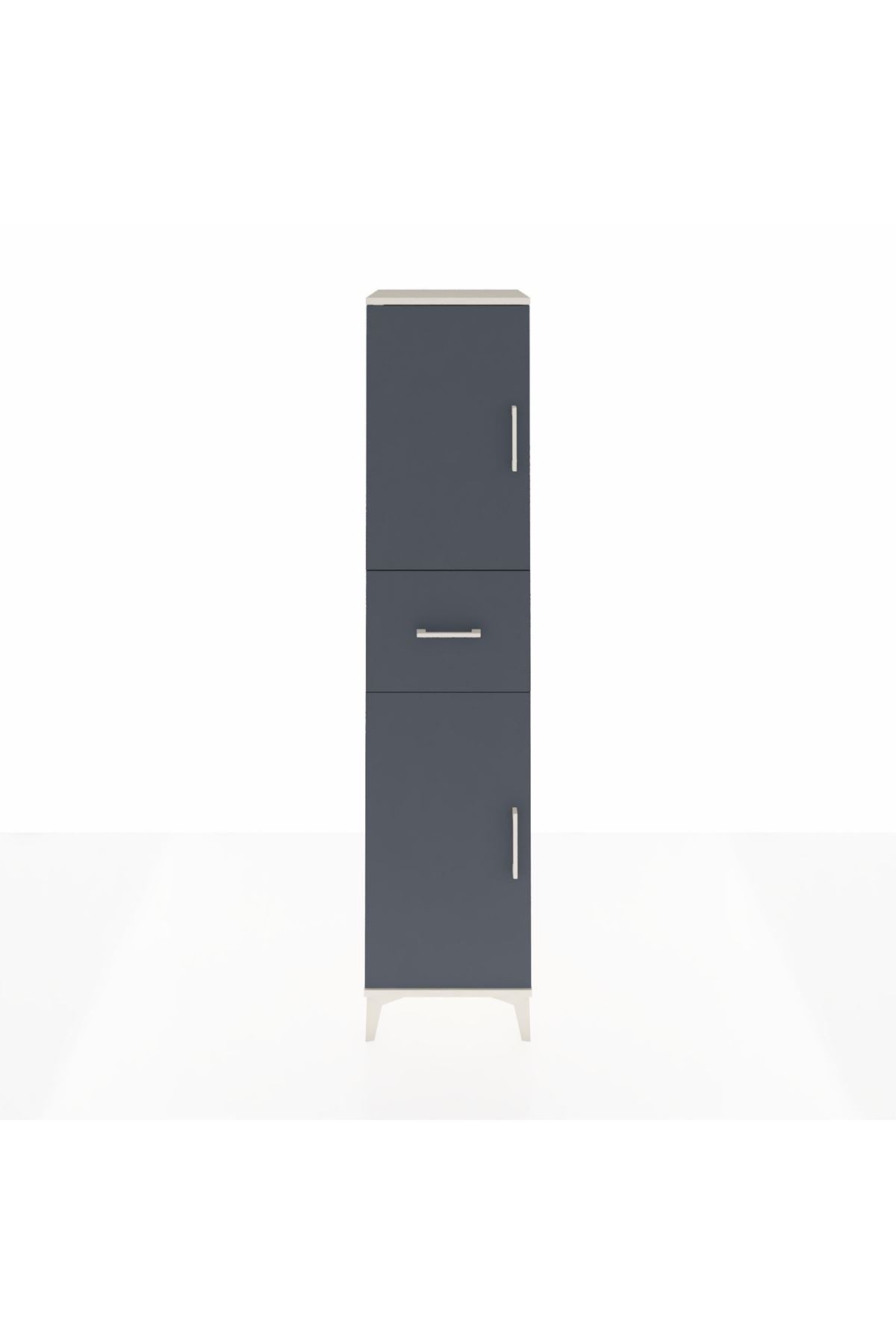 Hyperion Dolap 3 Raflı Tek Çekmeceli 2 Kapaklı 44x44x195 - S58M001V2B