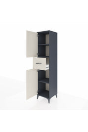 Hyperion Dolap 3 Raflı Tek Çekmeceli 2 Kapaklı 44x44x195 - S58M001V4B