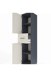 Hyperion Dolap 3 Raflı Tek Çekmeceli 2 Kapaklı 44x44x195 - S58M001V4B