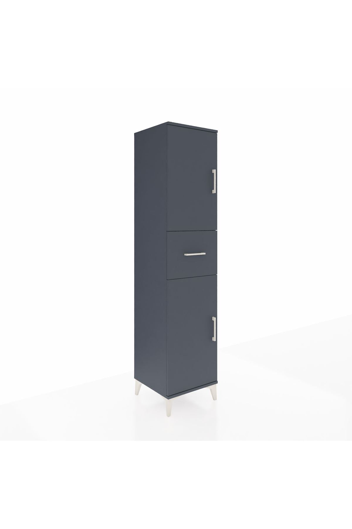 Hyperion Dolap 3 Raflı Tek Çekmeceli 2 Kapaklı 44x44x195 - S58M001V5B