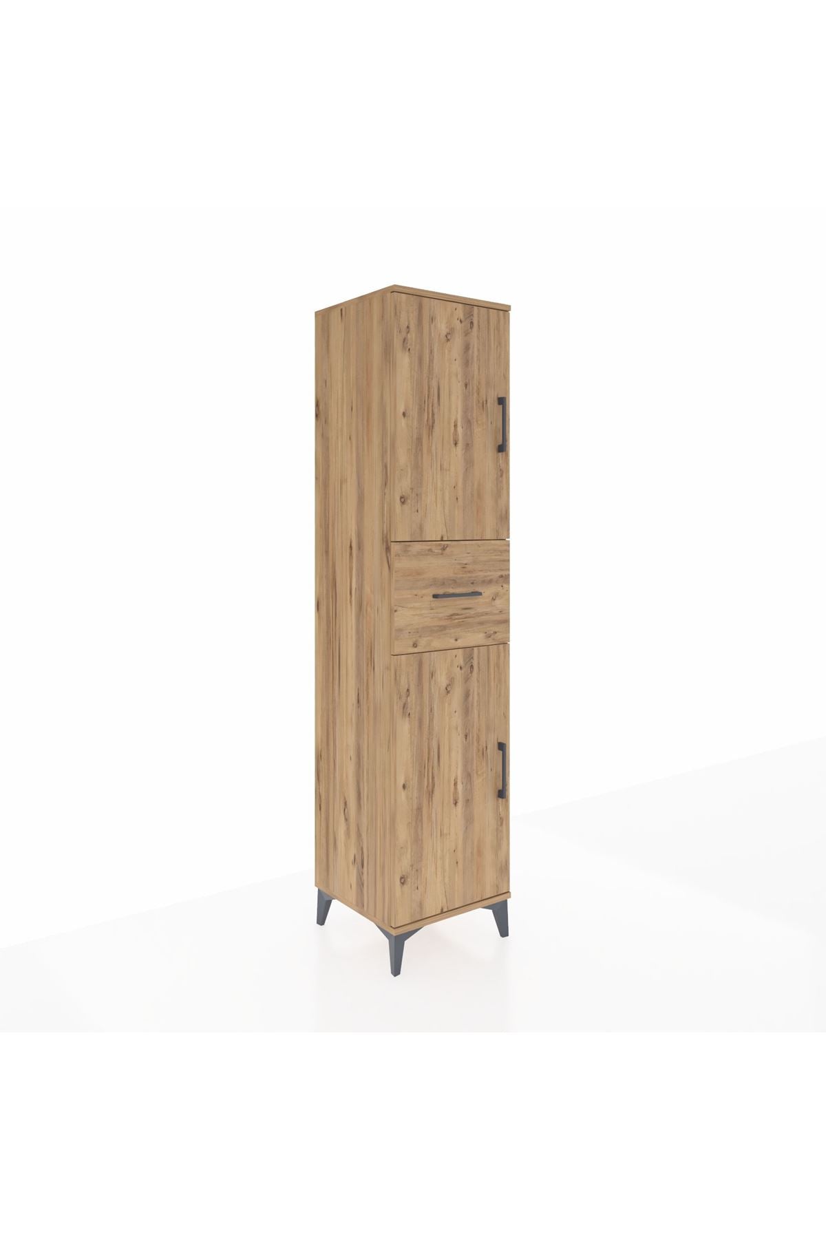 Hyperion Dolap 3 Raflı Tek Çekmeceli 2 Kapaklı 44x44x195 - S58M001V9B