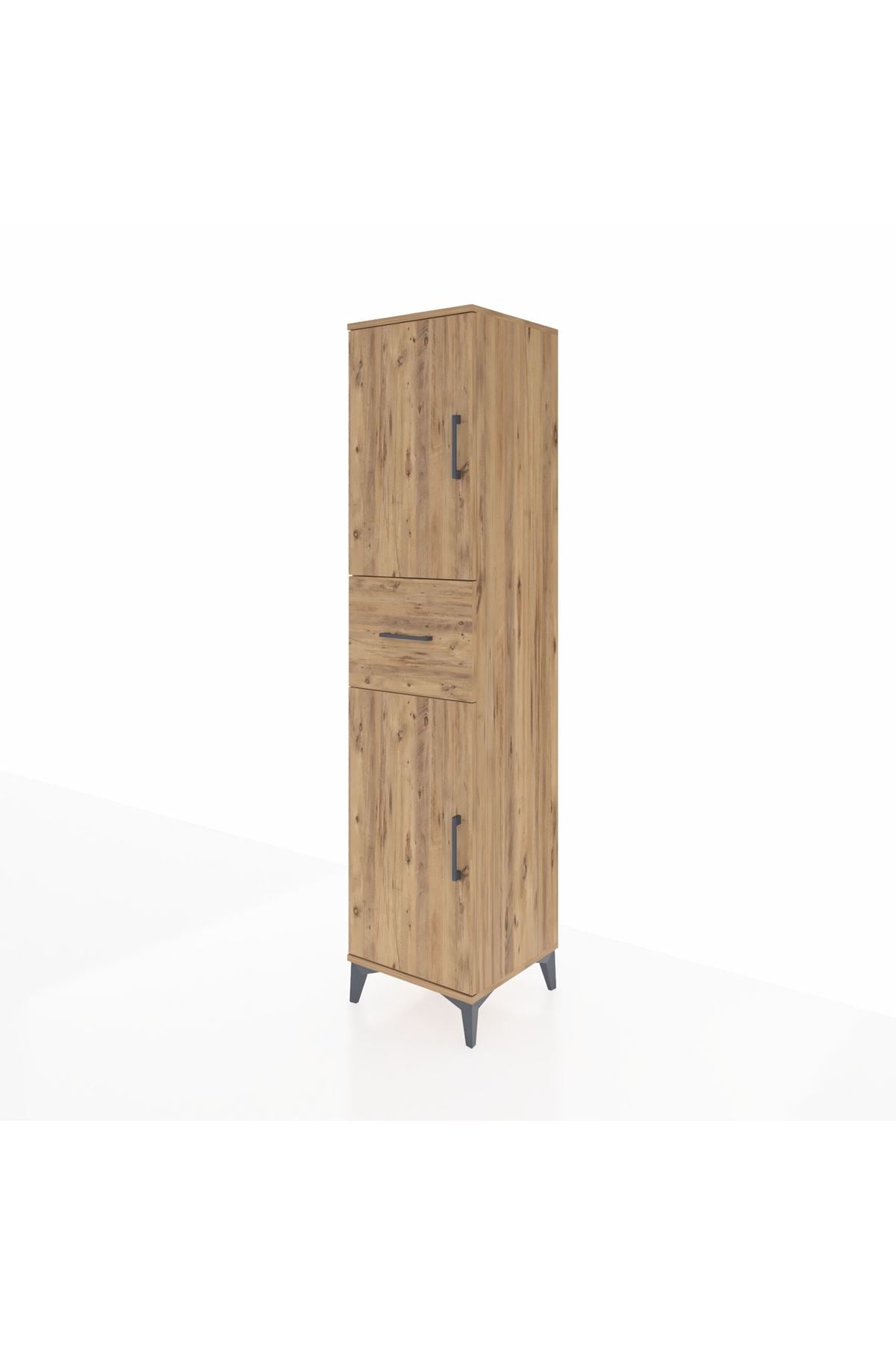 Hyperion Dolap 3 Raflı Tek Çekmeceli 2 Kapaklı 44x44x195 - S58M001V9B