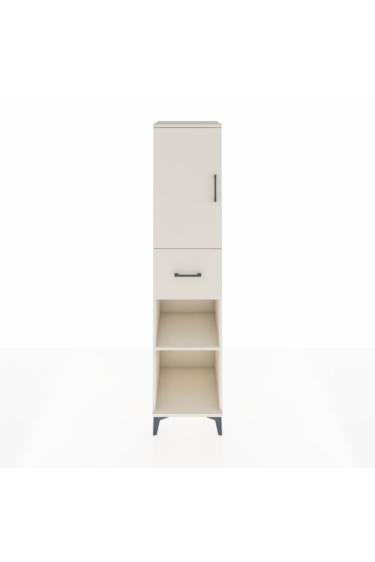 Hyperion Dolap 4 Raflı Tek Çekmeceli Tek Kapaklı 44x44x195 - S58M002V1B