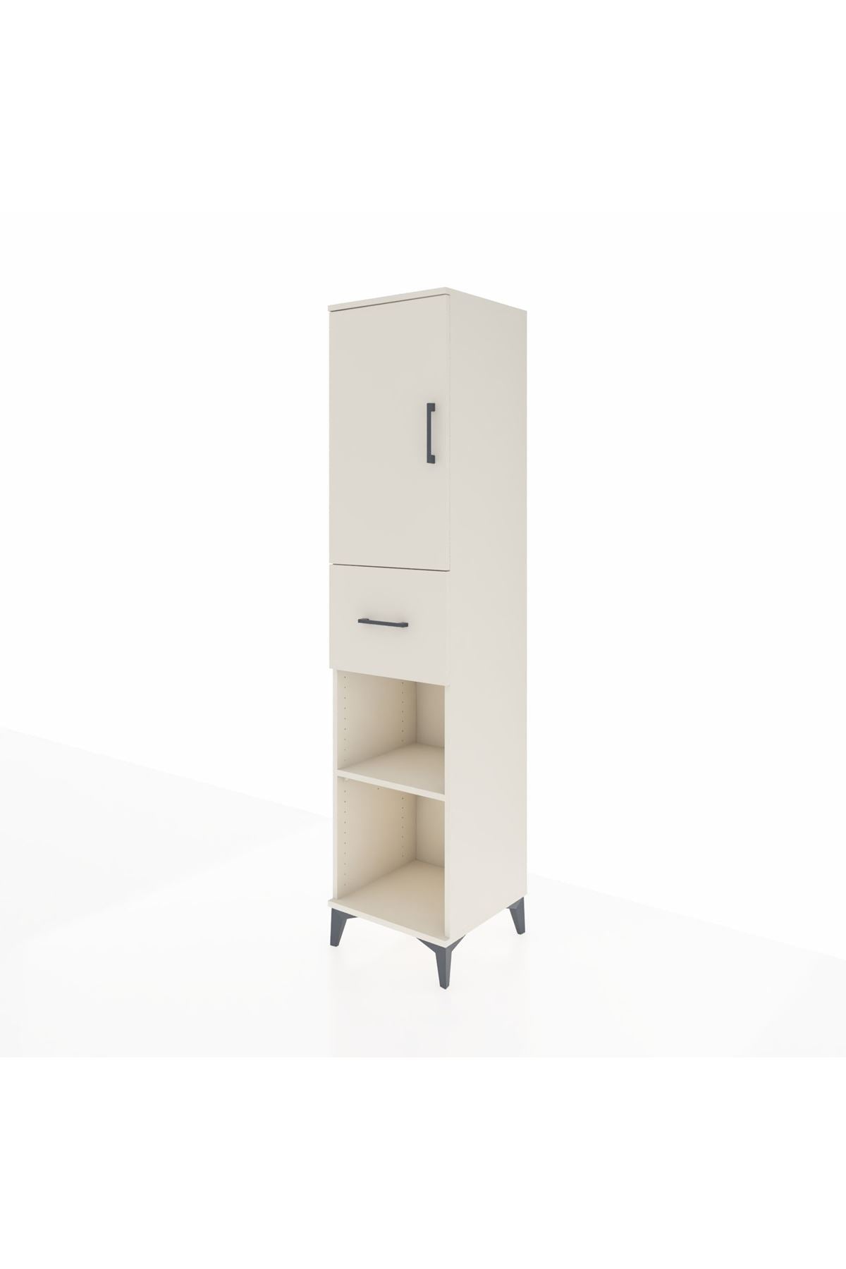 Hyperion Dolap 4 Raflı Tek Çekmeceli Tek Kapaklı 44x44x195 - S58M002V1B