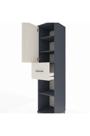 Hyperion Dolap 4 Raflı Tek Çekmeceli Tek Kapaklı 44x44x195 - S58M002V4B